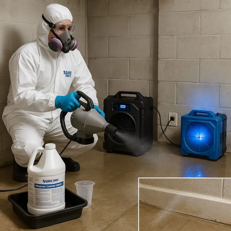 Sanitization and Odor Removal process in Clermont, FL